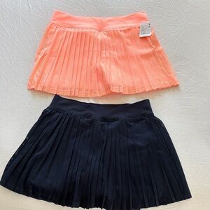 FP Movement by Free People Women’s Pleated Skorts in Coral and Navy M/L